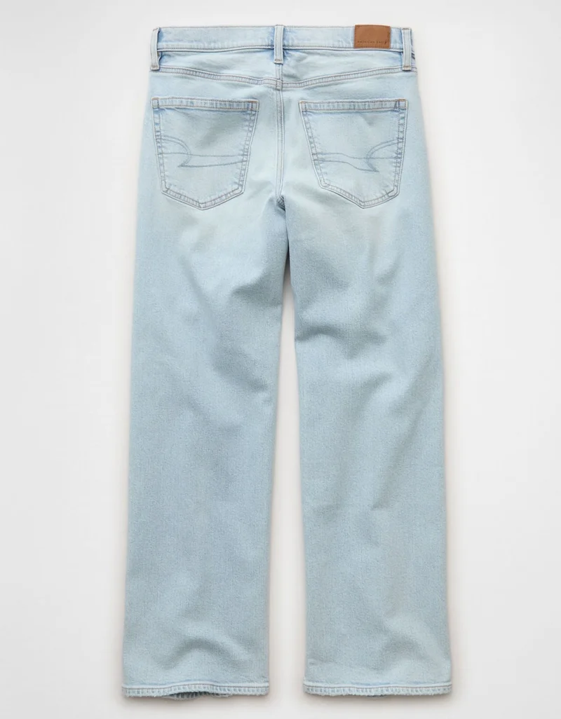 امريكان ايجل جينز ستريجيد بخصر عالي وقصّة ستوف بايب